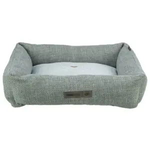 Trixie hondenmand Viviana blauwgrijs 100 x 70 cm – hoekig, meubelstof - Afbeelding 1