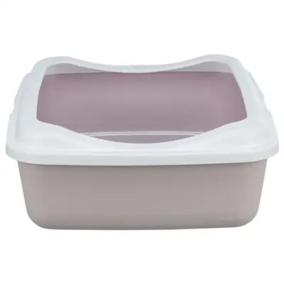 Trixie kattenbak Classic met rand lila/wit 37 x 48 x 15 cm - Afbeelding 2