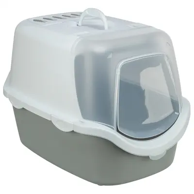Trixie kattenbak Vico Open Top lichtgrijs/wit 56 x 40 x 40 cm