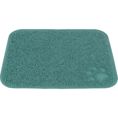 Trixie schoonloopmat voor kattenbak PVC salie 45 x 37 cm