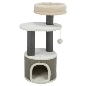 Trixie krabpaal Marco wit/beige 38 x 38 x 85 cm – vier verdiepingen - Afbeelding 1