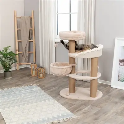 Trixie krabpaal Boho Filippo beige 77 x 58 x 114 cm – drie verdiepingen - Afbeelding 11
