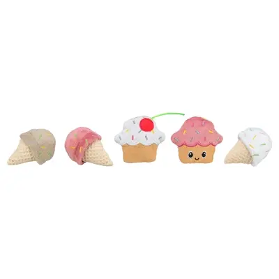 Trixie ijsje of cupcake van pluche met catnip 7 cm – assorti - Afbeelding 9