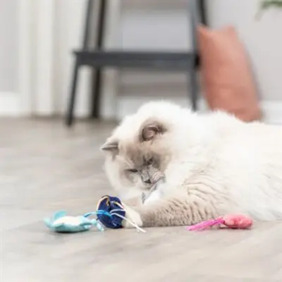 Trixie kattenspeeltje zeedier pluche met catnip assorti 5-8 cm - Afbeelding 5