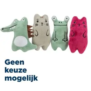 Trixie kattenspeeltje dieren pluche met catnip assorti 11 cm - Afbeelding 1