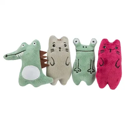 Trixie kattenspeeltje dieren pluche met catnip assorti 11 cm - Afbeelding 11