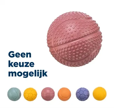 Trixie Bal Natuurrubber 4.5 cm - Hondenspeelgoed Nopjes