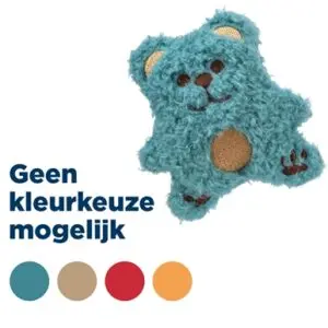 Trixie kattenspeeltje beer pluche met catnip 8 cm – assorti - Afbeelding 1