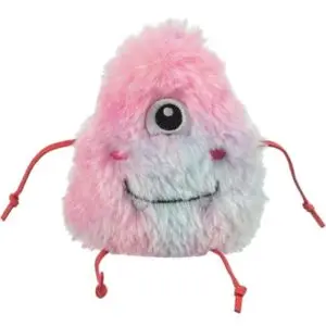 Trixie kattenspeeltje monster pluche met catnip roze 12 cm - Afbeelding 1
