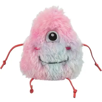 Trixie kattenspeeltje monster pluche met catnip roze 12 cm