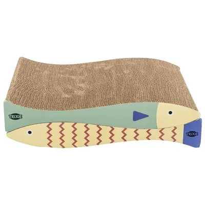 Trixie krabmat Vis met catnip mintgroen/crème 40 x 30 x 11 cm – set van 2
