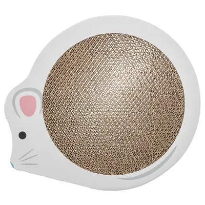 Trixie Junior krabmat muis met catnip wit 35 x 29,5 cm – 2 stuks