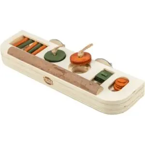 Trixie snackspeelgoed hout 25 x 9 x 4 cm – intelligentiespel voor vogels - Afbeelding 1
