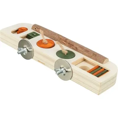 Trixie snackspeelgoed hout 25 x 9 x 4 cm – intelligentiespel voor vogels - Afbeelding 4