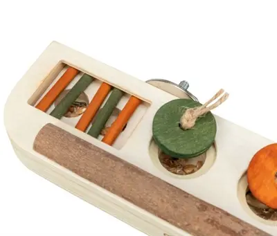 Trixie snackspeelgoed hout 25 x 9 x 4 cm – intelligentiespel voor vogels - Afbeelding 8