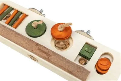 Trixie snackspeelgoed hout 25 x 9 x 4 cm – intelligentiespel voor vogels - Afbeelding 9