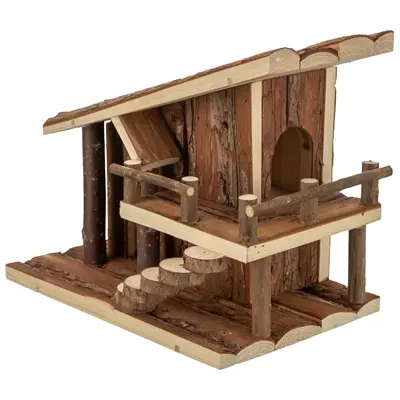Trixie huis Jule 25 x 18 x 21 cm – schorshout, voor hamsters - Afbeelding 4