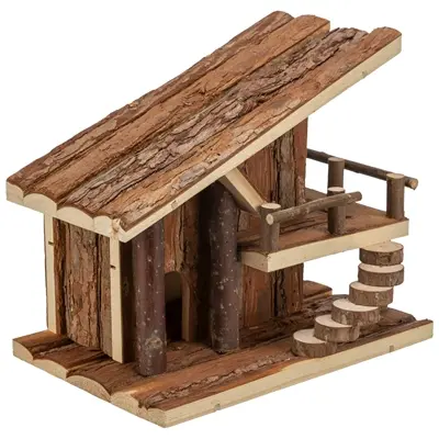 Trixie huis Jule 25 x 18 x 21 cm – schorshout, voor hamsters - Afbeelding 5