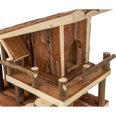 Trixie huis Jule 25 x 18 x 21 cm – schorshout, voor hamsters - Afbeelding 7