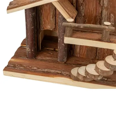 Trixie huis Jule 25 x 18 x 21 cm – schorshout, voor hamsters - Afbeelding 9