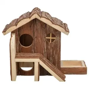 Trixie huis Henna 27 x 15 x 21 cm – schorshout, voor hamsters - Afbeelding 1