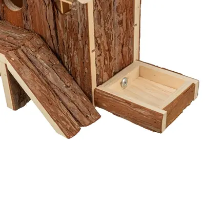Trixie huis Henna 27 x 15 x 21 cm – schorshout, voor hamsters - Afbeelding 8