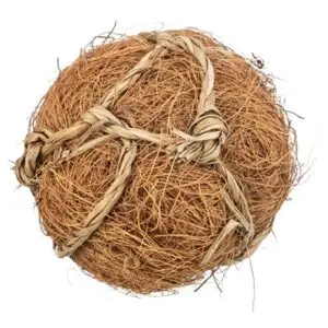 Trixie kokosbal 6 cm – knaagspeelgoed van zeegras en kokosvezel - Afbeelding 1
