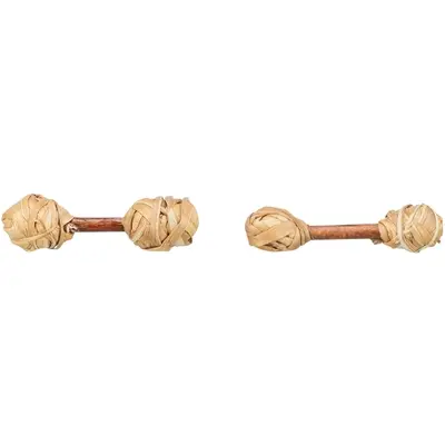 Trixie knaagspeelgoed halters schorshout/gras 9 x 2 cm – 2 stuks - Afbeelding 2