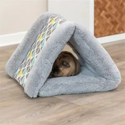 Trixie tent Sunny 44 x 40 x 33 cm – grijs, voor cavia en dwergkonijn - Afbeelding 8