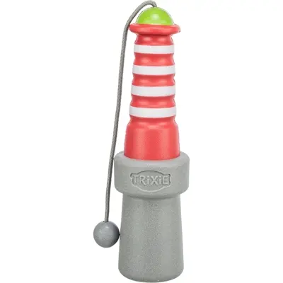 Trixie Aqua vuurtoren TPR 20 cm – drijvend hondenspeeltje met koord