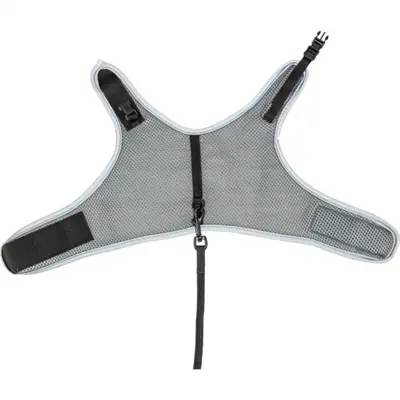 Trixie kattentuig softtuig met riem grijs 24-42 x 120 cm – ademend mesh - Afbeelding 5