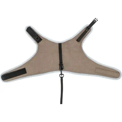 Trixie kattentuig softtuig met riem taupe 24-42 x 120 cm – ademend mesh - Afbeelding 4