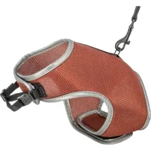 Trixie kattentuig softtuig met riem roest 24-42 x 120 cm – ademend mesh - Afbeelding 1