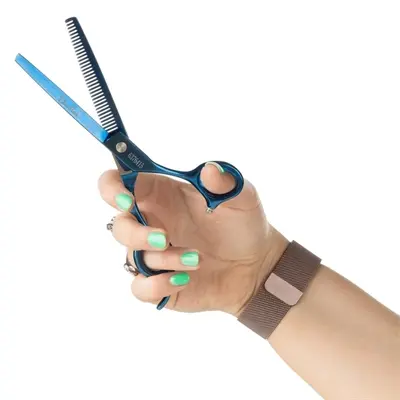 Mikki Doodle effileerschaar enkel 16,5 cm – ergonomisch, voor dikke vacht - Afbeelding 5