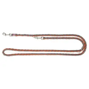 Trixie hondenriem Cavo verstelbaar roest/grafiet grijs 200 x 1,8 cm - Afbeelding 1
