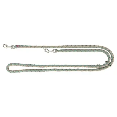 Trixie hondenriem Cavo verstelbaar salie groen/zand 200 x 1,8 cm