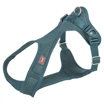 Trixie hondentuig Comfort Soft Touring petrol 35-60 x 2 cm