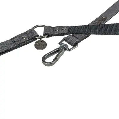 Trixie hondenriem Citystyle katoen zwart 120 x 1,3 cm - Afbeelding 2