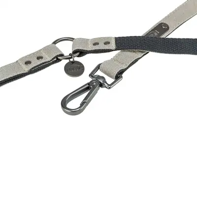 Trixie hondenriem Citystyle verstelbaar katoen lichtgrijs 200 x 2 cm - Afbeelding 2