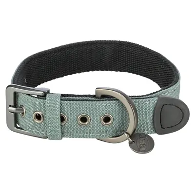 Trixie halsband Citystyle extra breed katoen salie 25-32 x 2,5 cm
