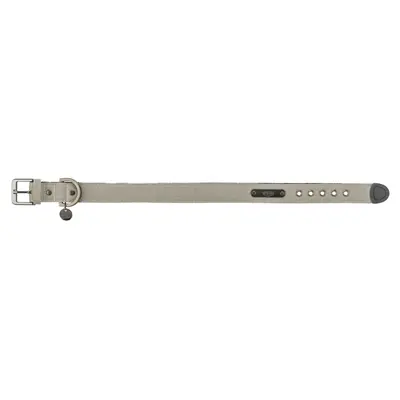 Trixie halsband Citystyle extra breed katoen lichtgrijs 25-32 x 2,5 cm - Afbeelding 3