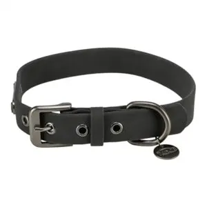 Trixie halsband Citystyle pvc zwart 25-32 x 2 cm – waterafstotend - Afbeelding 1
