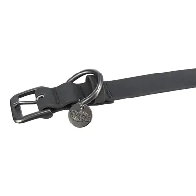 Trixie halsband Citystyle pvc zwart 25-32 x 2 cm – waterafstotend - Afbeelding 3