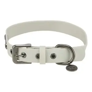 Trixie halsband Citystyle pvc lichtgrijs 25-32 x 2 cm – waterafstotend - Afbeelding 1