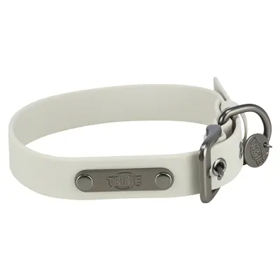 Trixie halsband Citystyle pvc lichtgrijs 25-32 x 2 cm – waterafstotend - Afbeelding 2