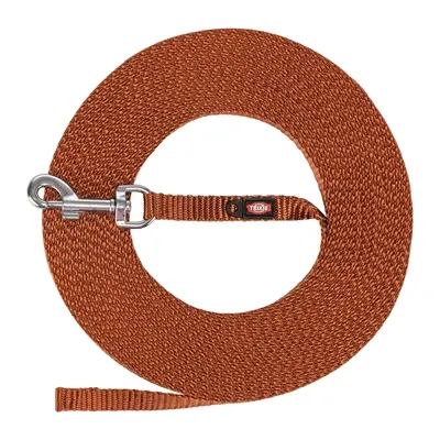 Trixie sleeplijn extra licht roestbruin 5 m x 1 cm – kleinere honden