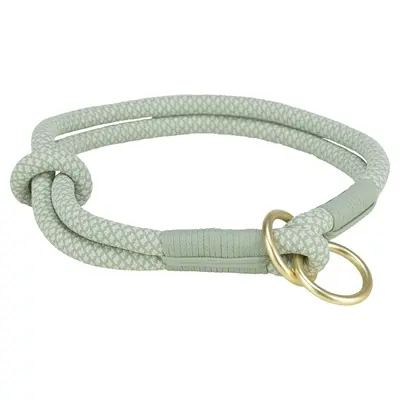 Trixie halsband Soft Rope half-slip salie/mintgroen 25 x 0,6 cm