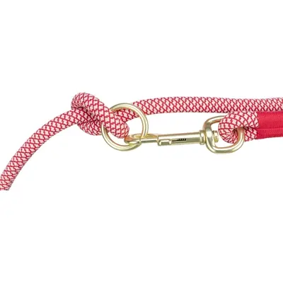 Trixie hondenriem Soft Rope verstelbaar rood/crème 200 x 0,6 cm - Afbeelding 3