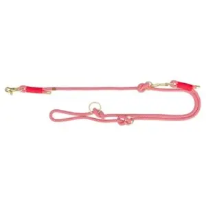 Trixie hondenriem Soft Rope verstelbaar rood/crème 200 x 1,3 cm - Afbeelding 1