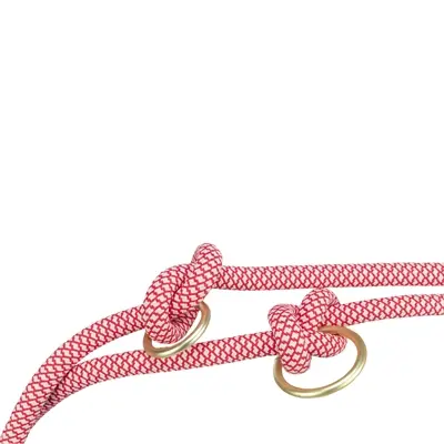 Trixie hondenriem Soft Rope verstelbaar rood/crème 200 x 1,3 cm - Afbeelding 4
